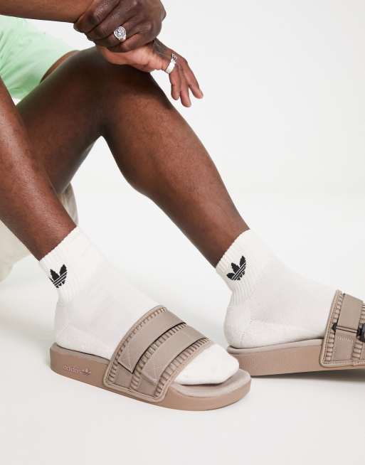 Old school adidas slides hot sale