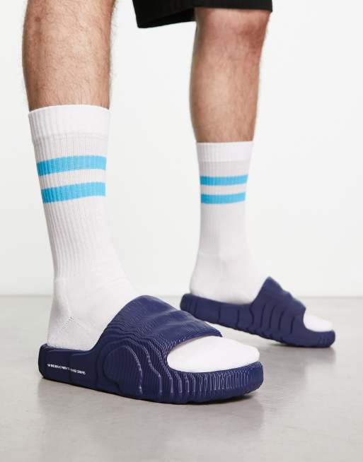 Claquette adidas bleu outlet marine