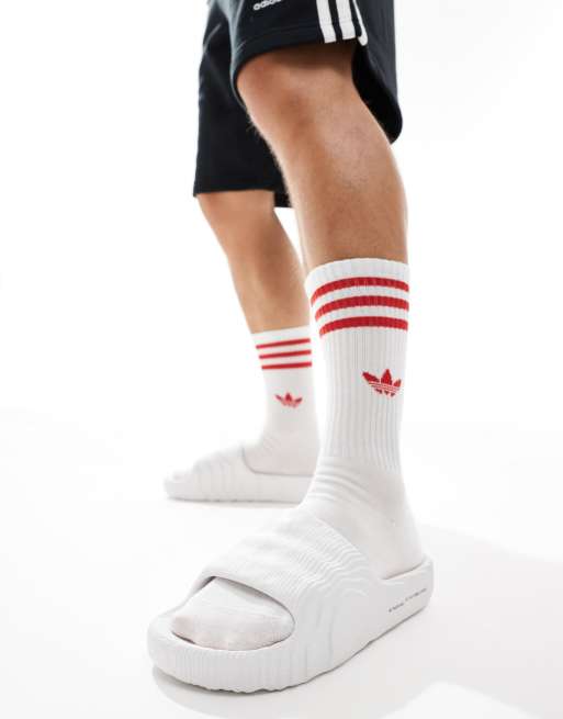 adidas Originals – Adilette 22 – Slider in Weiß
