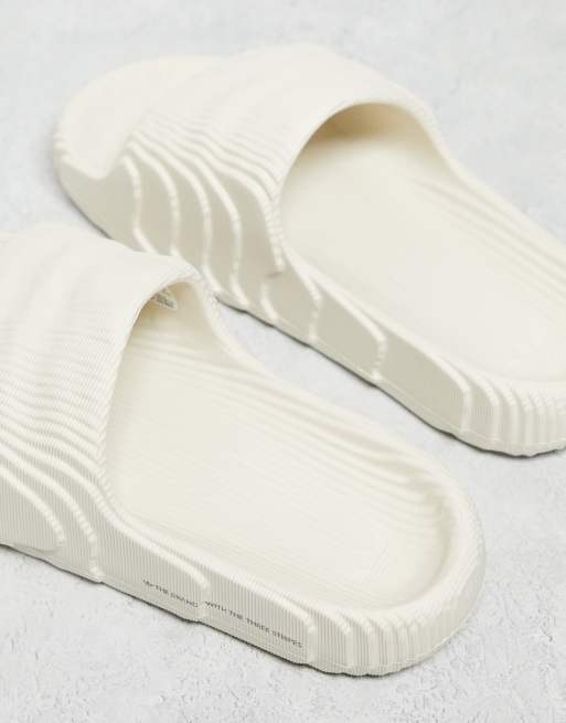 Adilette off cheap white