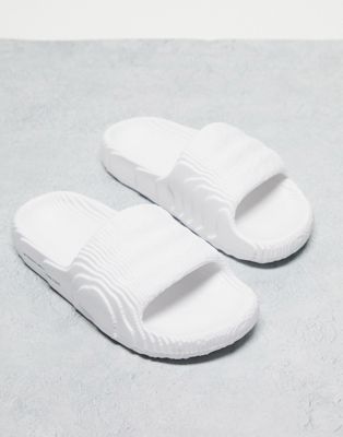 adidas Originals Adilette 22 sliders in white