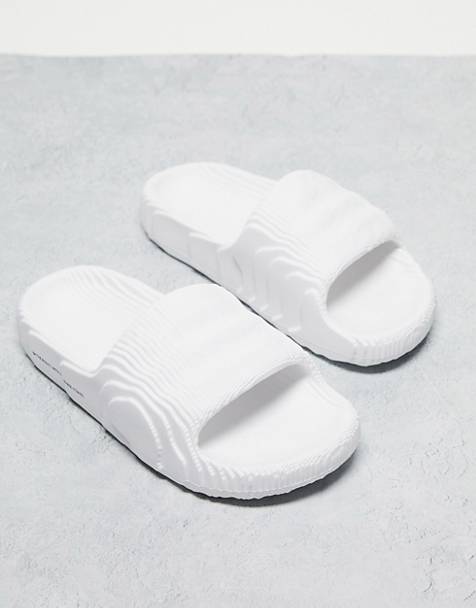 adidas Originals Adilette 22 sliders in white