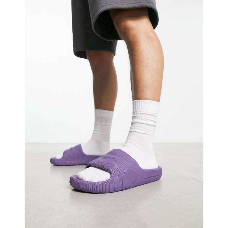 teugels Mitt Communistisch adidas Originals Adilette 22 slides in purple | ASOS