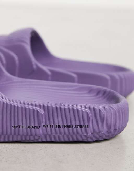 Adidas slides best sale women purple