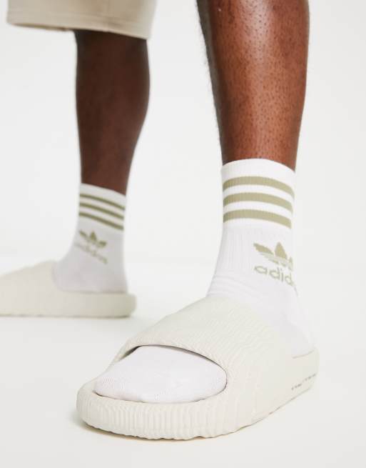 Adidas adilette online grijs