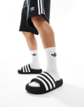 [adidas Originals] adidas Originals Adilette 24 sliders in black 38 BLACK