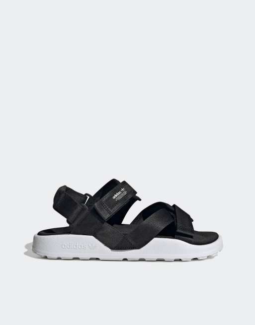 adidas Originals - Adilette ADV - Sandalen in zwart met wit