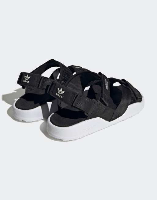 adidas Originals Adilette ADV sandals in black and white ASOS