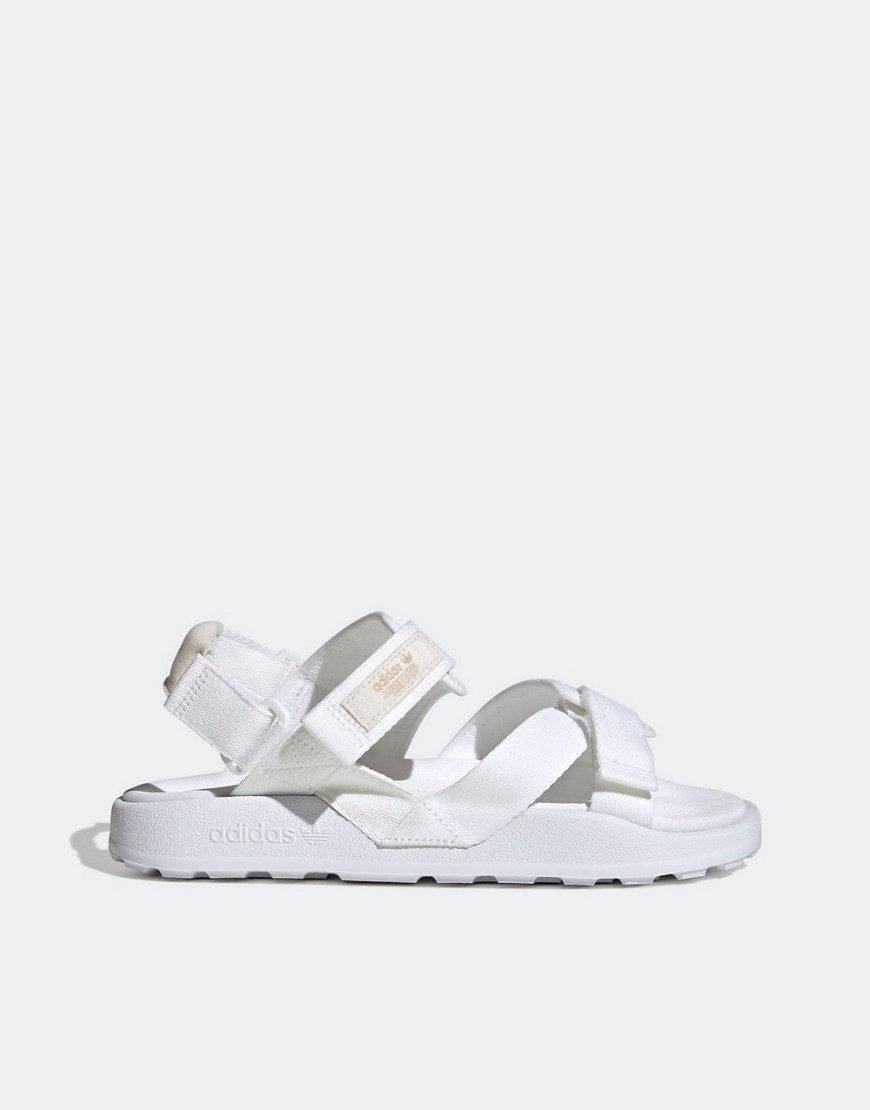 adidas Originals Adilette ADV sandals in white