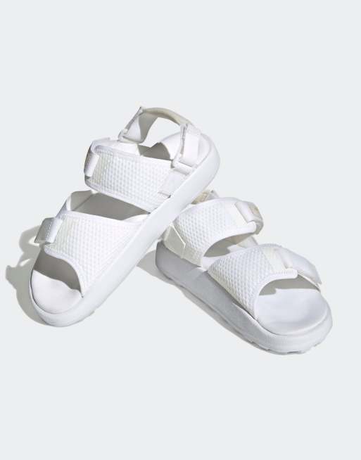 adidas Originals Adilette ADV sandals in white