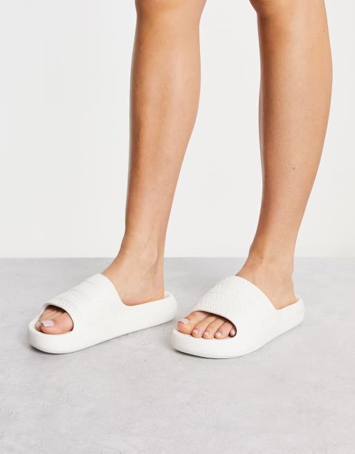 adidas Originals Adilette Ayoon Claquettes Blanc cass ASOS