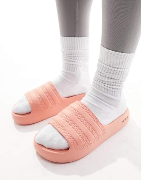 adidas Originals Adilette Ayoon sliders in soft pink - view 1