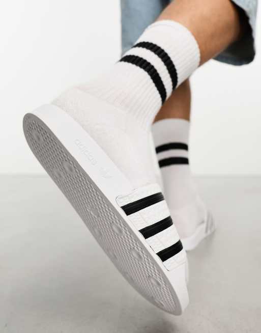 adidas Originals Adilette Claquettes Blanc et noir