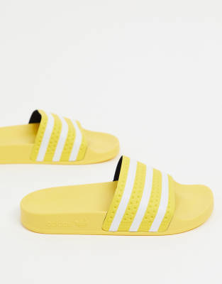 claquette adidas jaune pastel
