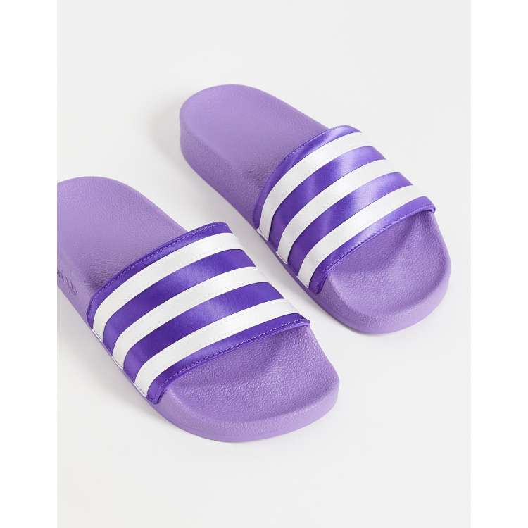 Claquette best sale adidas mauve