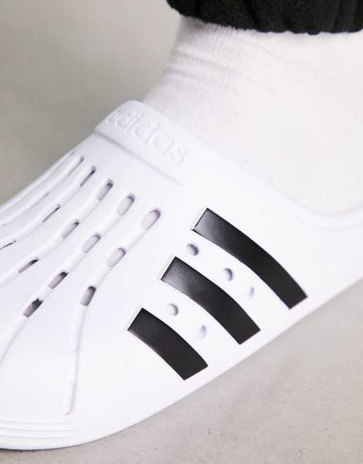 adidas Originals Adilette clogs in white | ASOS