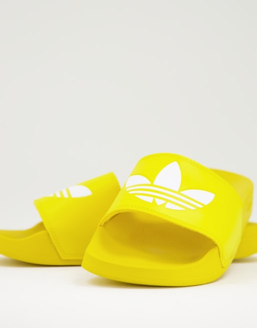 Claquette adidas shop jaune fluo