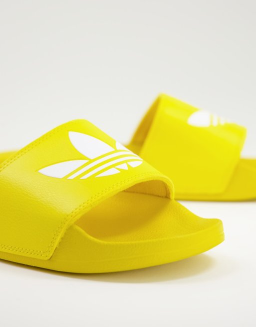 Claquette adidas store jaune fluo