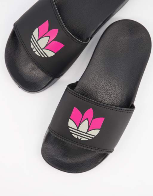 adidas Originals adilette Lite sliders in black