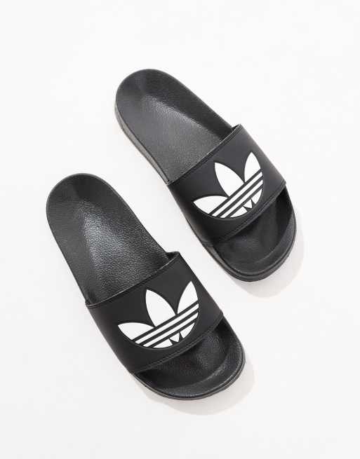 adidas Originals Adilette Lite sliders in black
