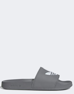 adidas originals adilette lite sliders in off white