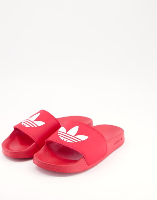 Adidas on sale red sliders