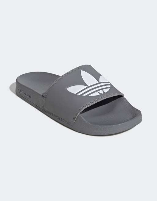 adidas Originals adilette Lite slides in gray | ASOS