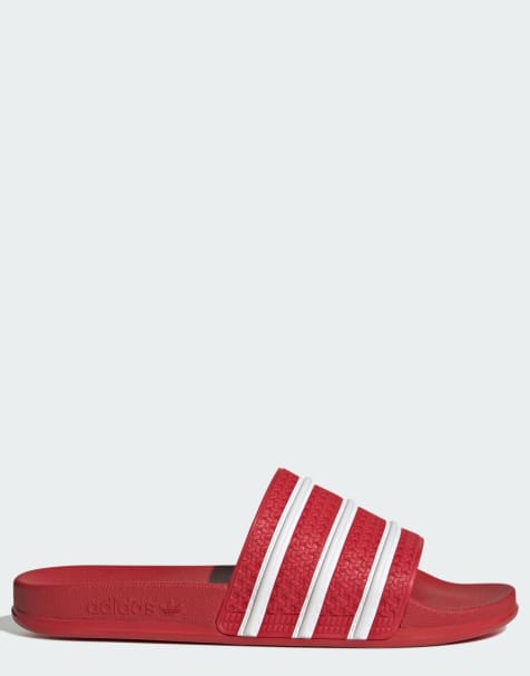 adidas Originals Adilette og cf chanclas en better scarlet / cloud white - view 1