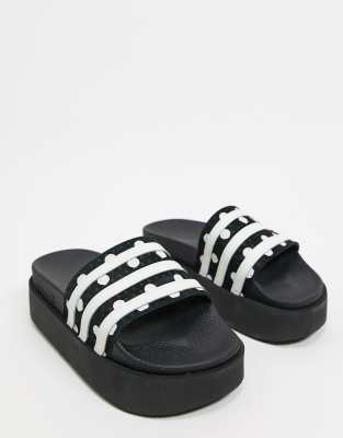 adidas adilette platform slides