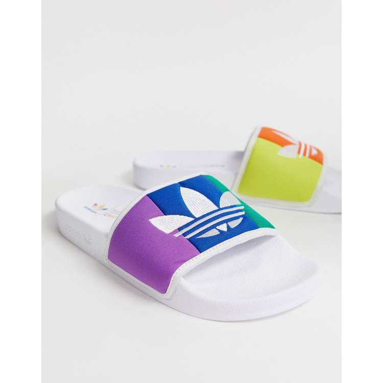 Originals pride ASOS adidas Adilette sliders | multi in