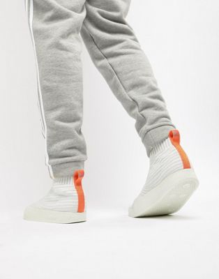 adidas Originals - Adilette Primeknit - Sneakers estive effetto calzino  bianche - CM8226 | ASOS