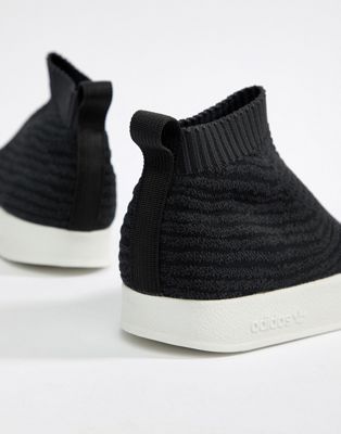 adidas Originals - Adilette Primeknit - Sneakers estive effetto calzino  nere - CQ3102 | ASOS