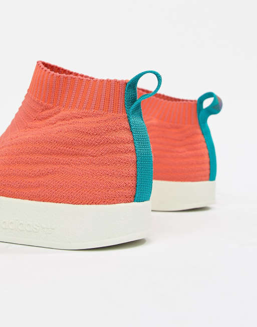 adidas Adilette Primeknit Sock Summer In Orange CM8227 | ASOS