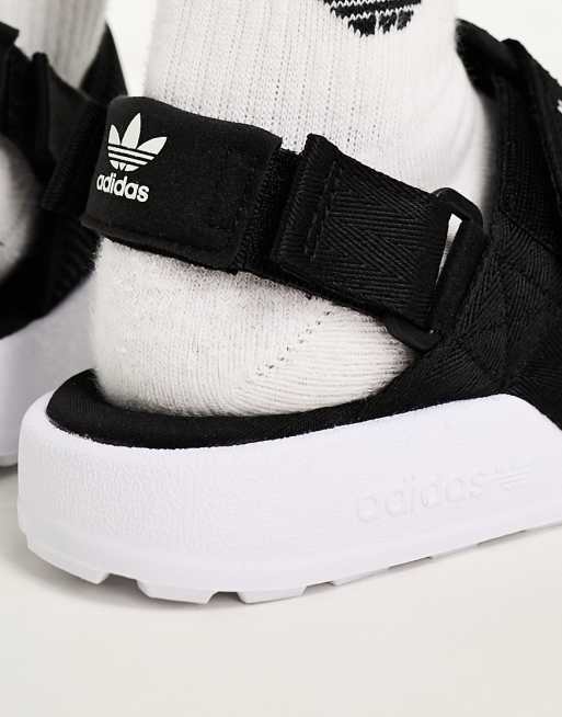 adidas Originals Adilette sandals in black ASOS