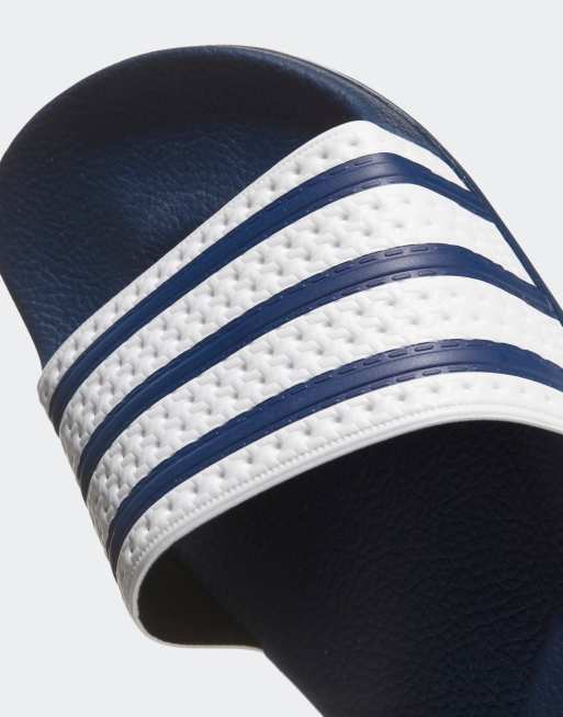 Adidas originals adilette slider sandals in white clearance