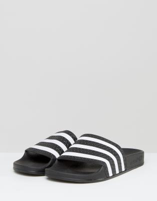 adidas originals adilette slider sandals in black