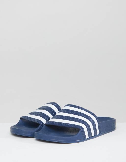 Adidas navy blue sandals sale