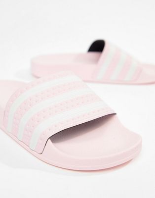 adidas originals adilette slider sandals in pink