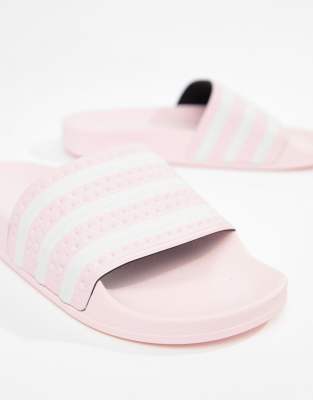 adidas originals adilette slider sandals in pink