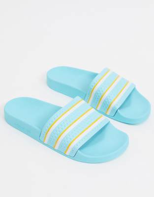 adidas yellow sliders