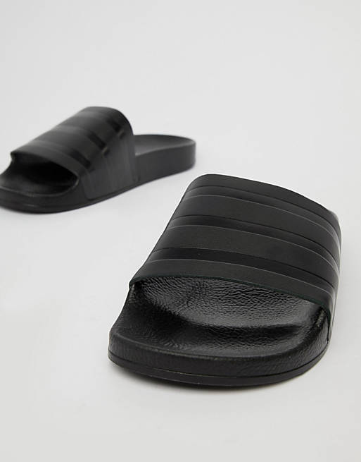 adidas Originals Adilette Sliders In Black CQ3094