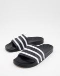 [adidas Originals] adidas Originals adilette sliders in black 38 BLACK