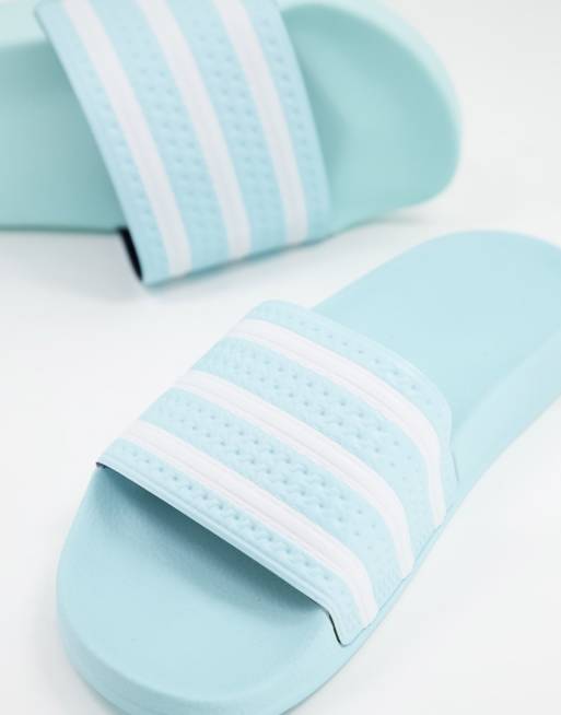 Baby blue adidas discount slides