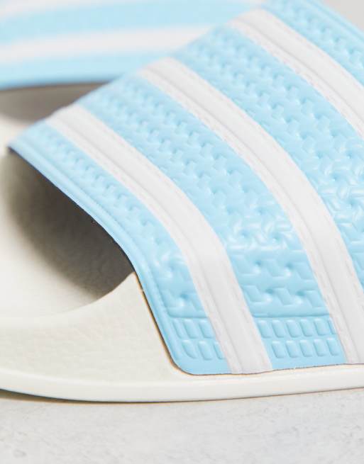 Blue off white slides hot sale