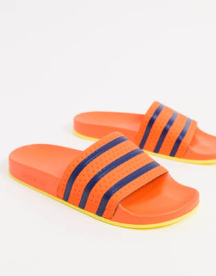 adidas orange sliders