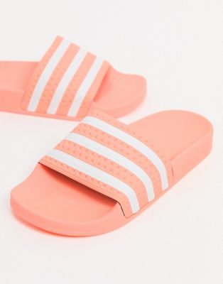 adidas Originals adilette sliders in pink | ASOS