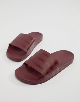 adidas Originals Adilette Sliders In Red CQ3095 | ASOS