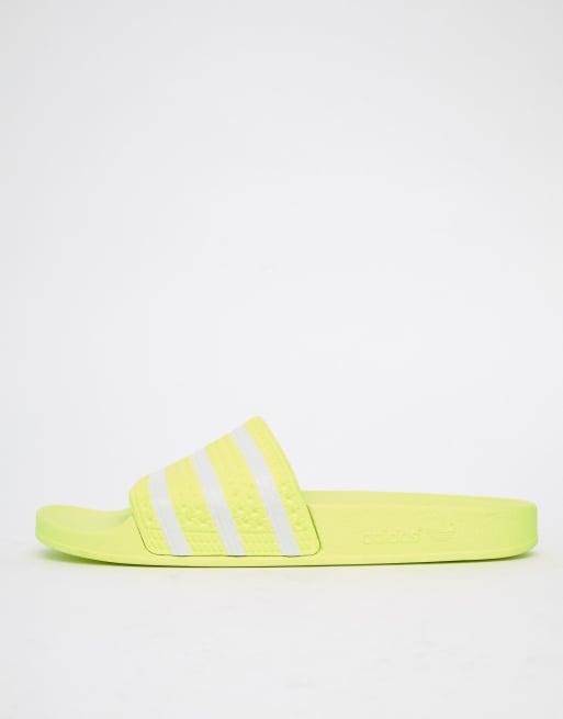 Adidas best sale sliders yellow