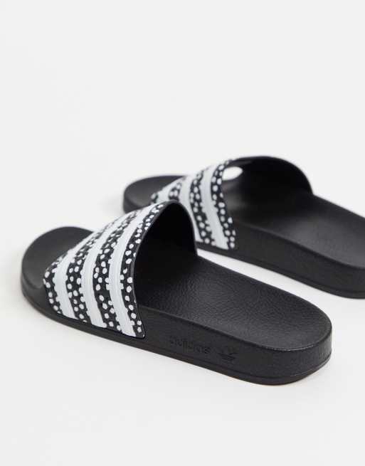 Polka dot adidas online slides