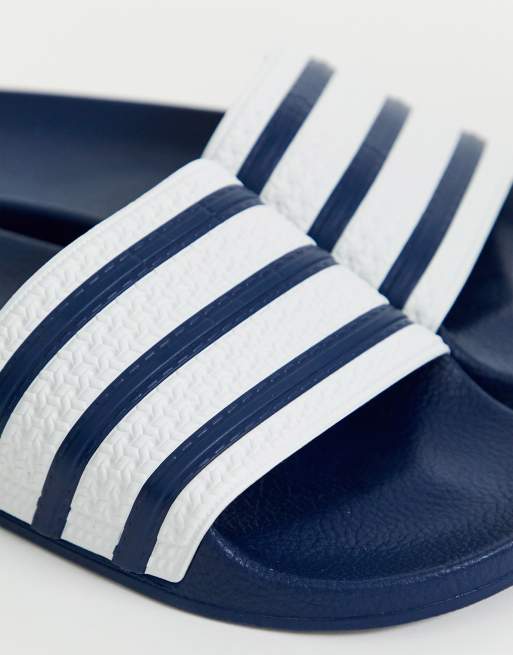 Adidas Adilette 22 Originals Navy and White Slide Sandals, brand new never used adidas | Shoes | Adidas Adilette 22 Originals Navy And White  main image 3